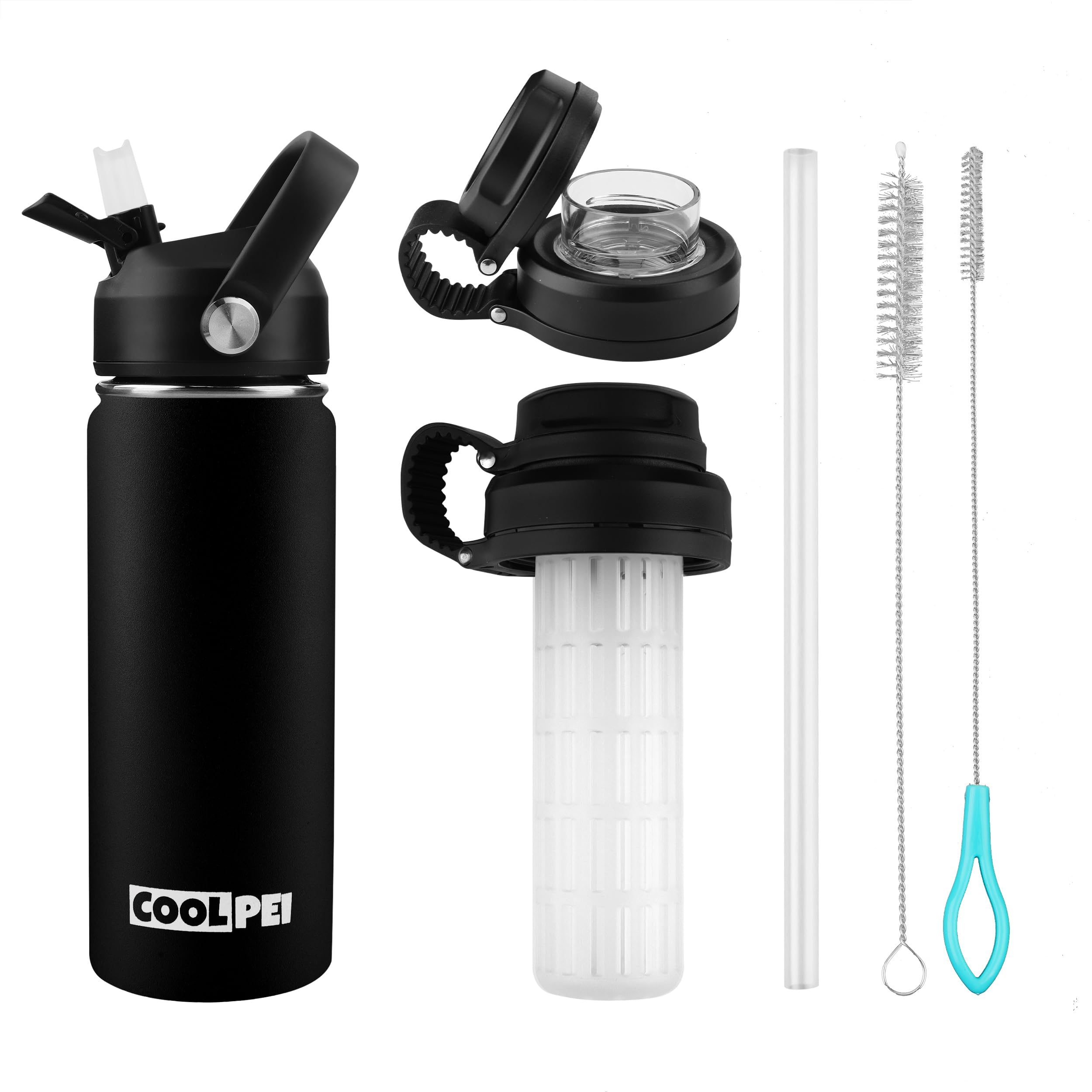 Coolpei Stainless Steel Fruit Tea Infuser Bottle