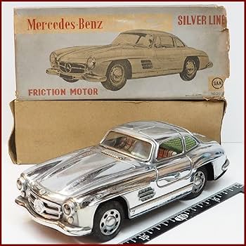 SS【メルセデス ベンツ パトカー リモコン欠】ブリキtin toy car箱付 KOVAP社 メルセデスベンツ消防車 | ブリキのおもちゃ