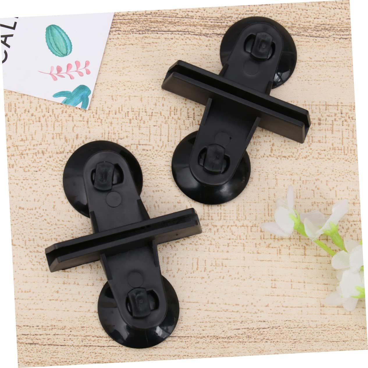 SUPVOX 20Pcs Black Fish Tank Suction Cup Clips Glass Isolation Plate Clamp for Aquarium Safe Practical Divider for Thick Glass Decorative Easy to Use Suction Cup Holders