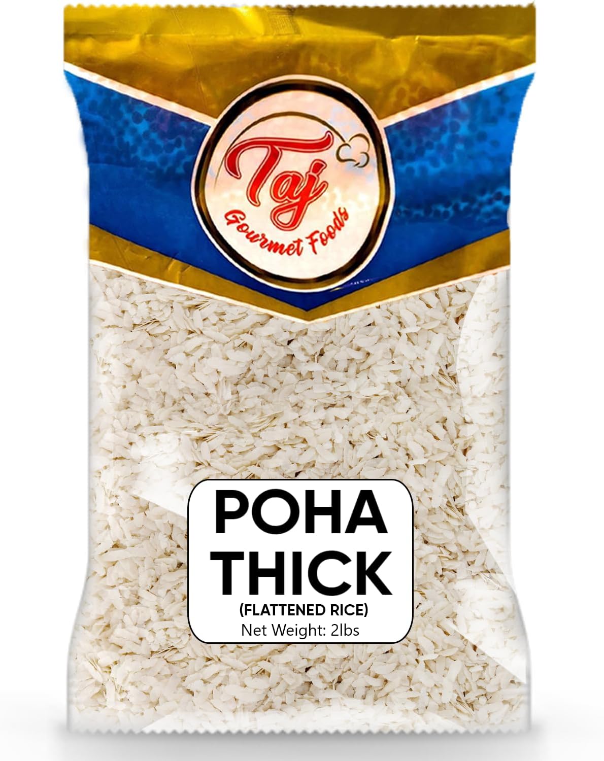- TAJ Poha Thick 2-Pounds | Powa Flattened Rice