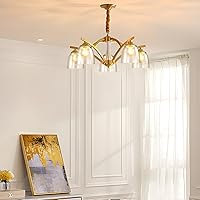 Vista 2 de Paquete de 3 pantallas de vidrio transparente, cubiertas de pantalla de vidrio en forma de campana para reemplazo de lámparas de ventilador