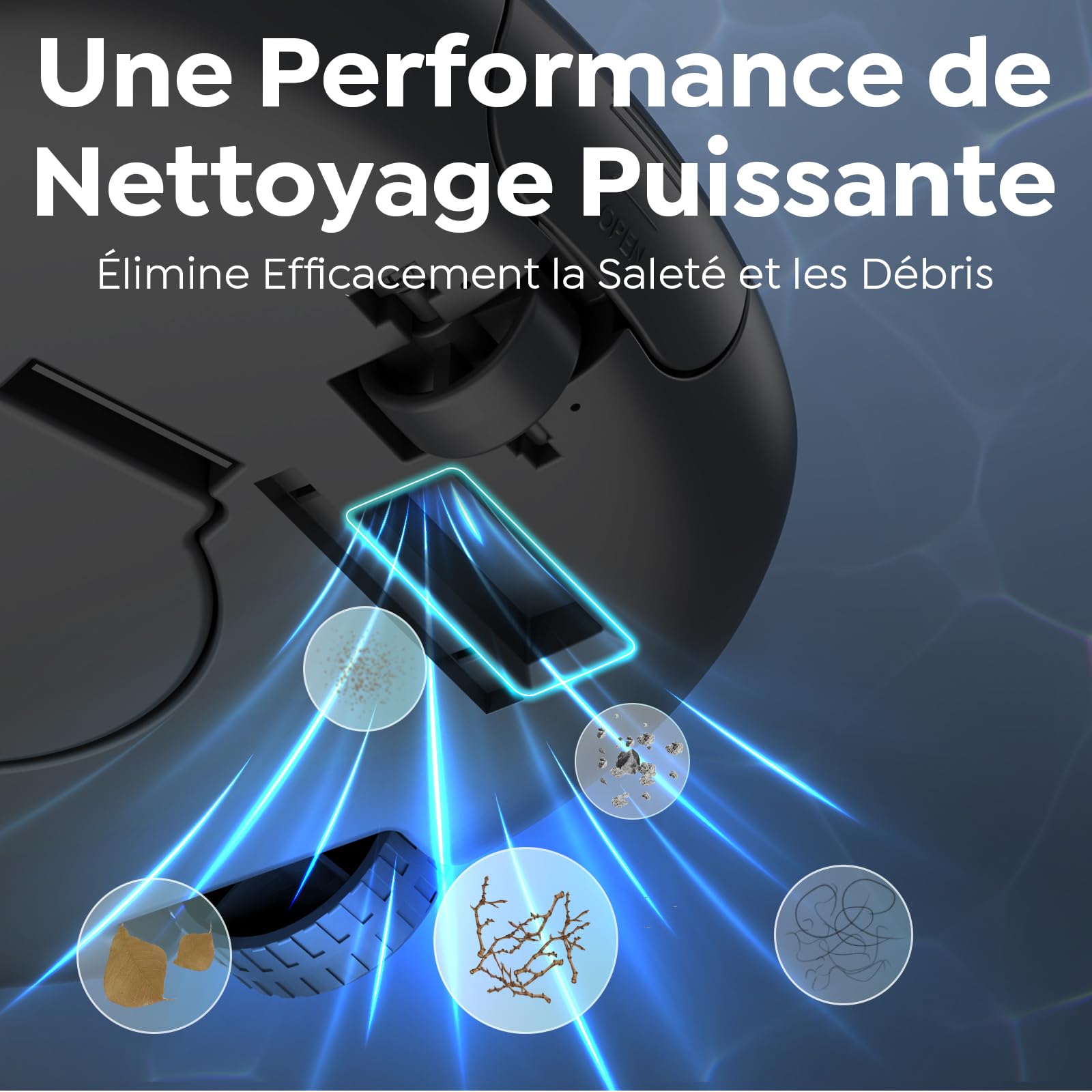 Pleco Se Aspirateur Piscine Hors Sol, 130 Min de Nettoyage Puissant, Charge Rapide en 2,5h, Moteurs à Double Entraînement, Idéal pour Robot Piscine Plat Jusqu'à 85 m²