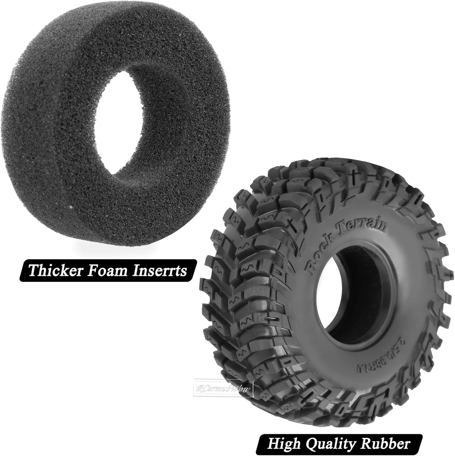 1.0 Beadlock Wheels and Tires for 1/24 1/18 RC Crawler Car SCX24 TRX4M,Brass 1.0 Beadlock Wheels 1.0 Beadlock Tires Set Soft Sticky 1.0 Mud Tires,4pcs