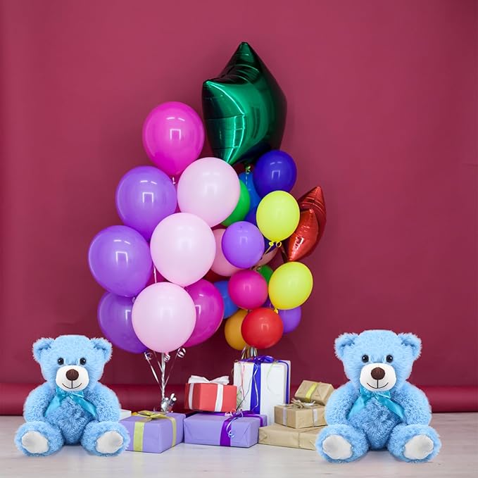 16 Osos de Peluche con Lazo Azul 35 cm Regalo Fiesta miniatura 7