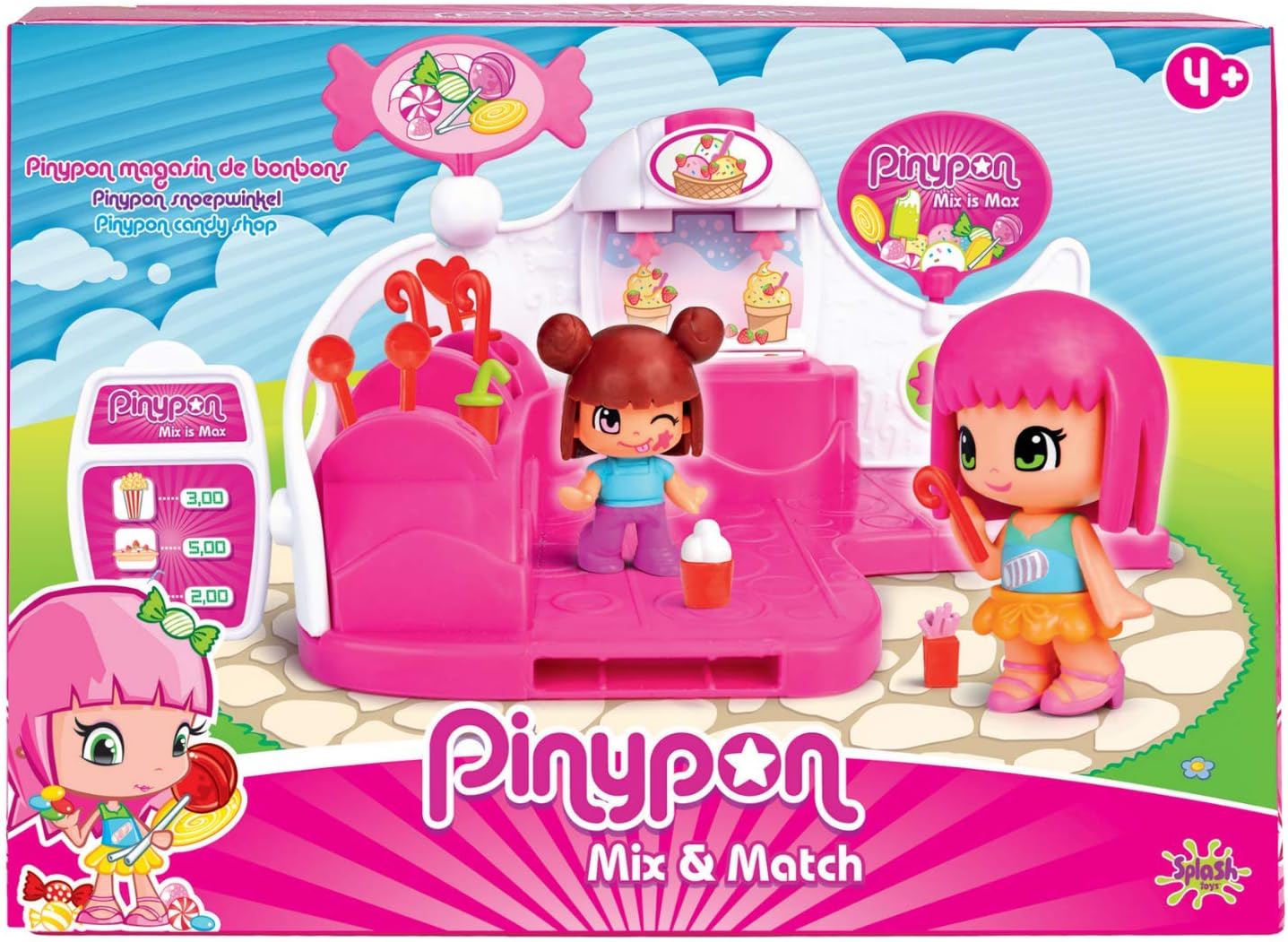 Pinypon - Pack Infantil Tienda De Chuches + Pinypon Pack de 4 figuras bebés: Amazon.es: Juguetes y juegos