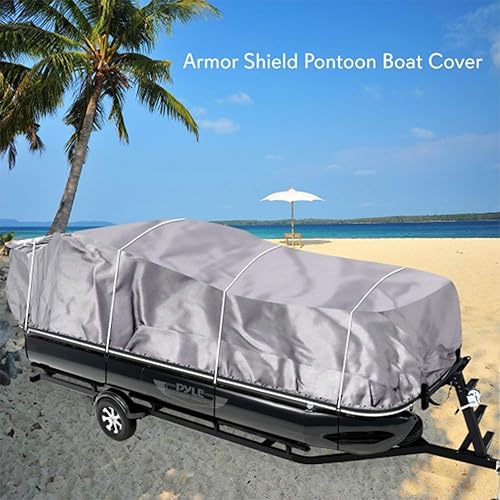Miniatura 6 de Pyle PCVHP442, funda impermeable para pontón, tela de calidad naval 300 denier poliéster. Funda duradera, protege contra todo tipo de agua. Se