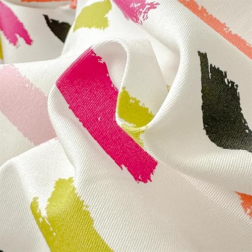 Miniatura 5 de LIWHENHAO Juego de funda de edredón a rayas arcoíris tamaño individual 100% algodón ropa de cama colorida azul rojo negro rayas de grafiti sobre