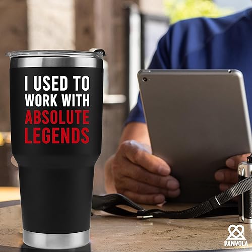 Miniatura 7 de Panvola Vaso aislado al vacío "I Used To Work With Absolute Legend", regalo de despedida para compañeros de trabajo, regalos de jubilación,