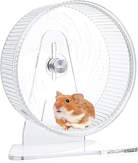 Sponsored Ad - OIIBO Super Silent Hamster Running Wheel, Large Hamster Wheel Super Wide Round Runway, Quiet Spinner Small ...