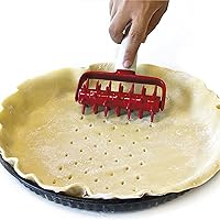 Vista 4 de Juego de herramientas de pizza de 3 piezas, incluye rodillo de pizza de pastelería, cortador de masa de pizza que ahorra tiempo y cortador de masa