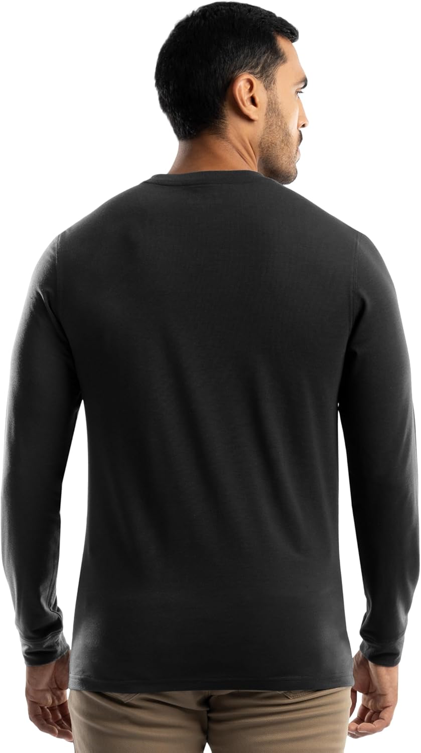 Wrangler Mens Long Sleeve Pocket T-Shirt with UPF - Image 2