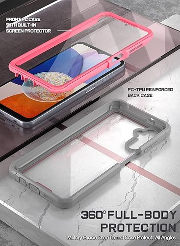 Miniatura 8 de Poetic Guardian - Funda compatible con Galaxy A14 5G prueba de caídas de grado militar de 20 pies, carcasa híbrida de cuerpo completo a prueba de