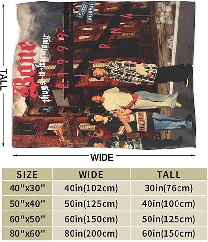 Miniatura 3 de SANJEEVINI Bone Thugs N Harmony - Manta de música de moda, súper suave, duradera, cálida y ligera, 50 x 40 pulgadas