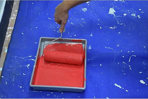 Miniatura 4 de ROLLINGDOG Paño de pintura  Paño de pintura resistente y reutilizable para pintura, muebles y protección del suelo (tamaño 9 x 12 pies  paquete de 2)