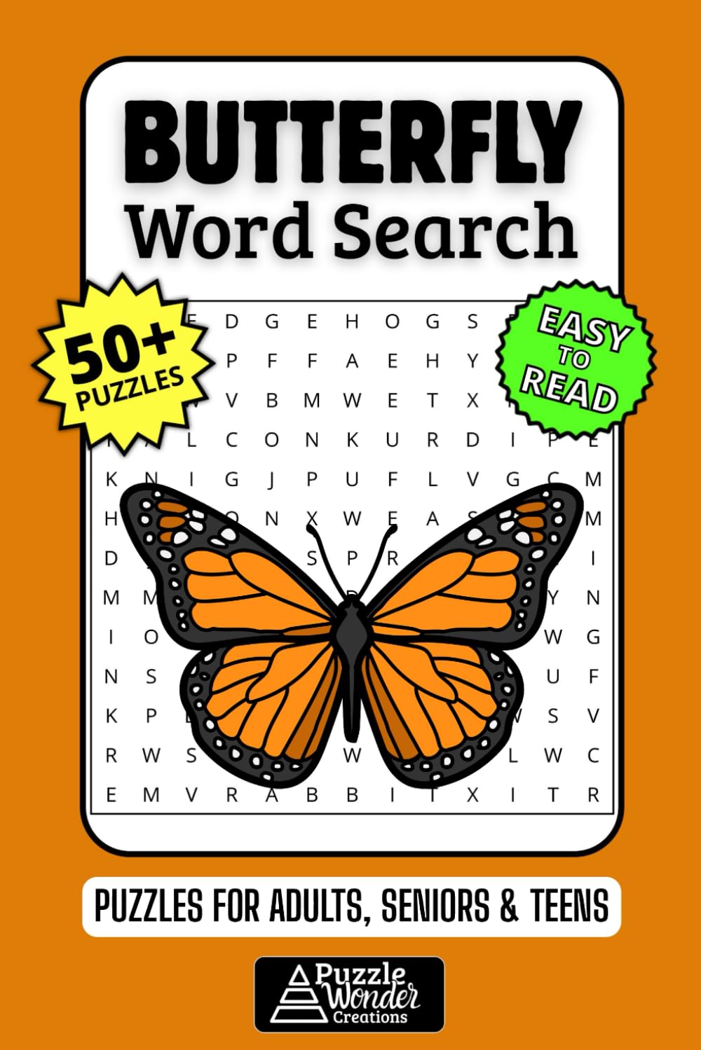 Butterfly Word Search Puzzle Book: Flutter into Fun with Beautiful, Easy-to-Read Puzzles! ???