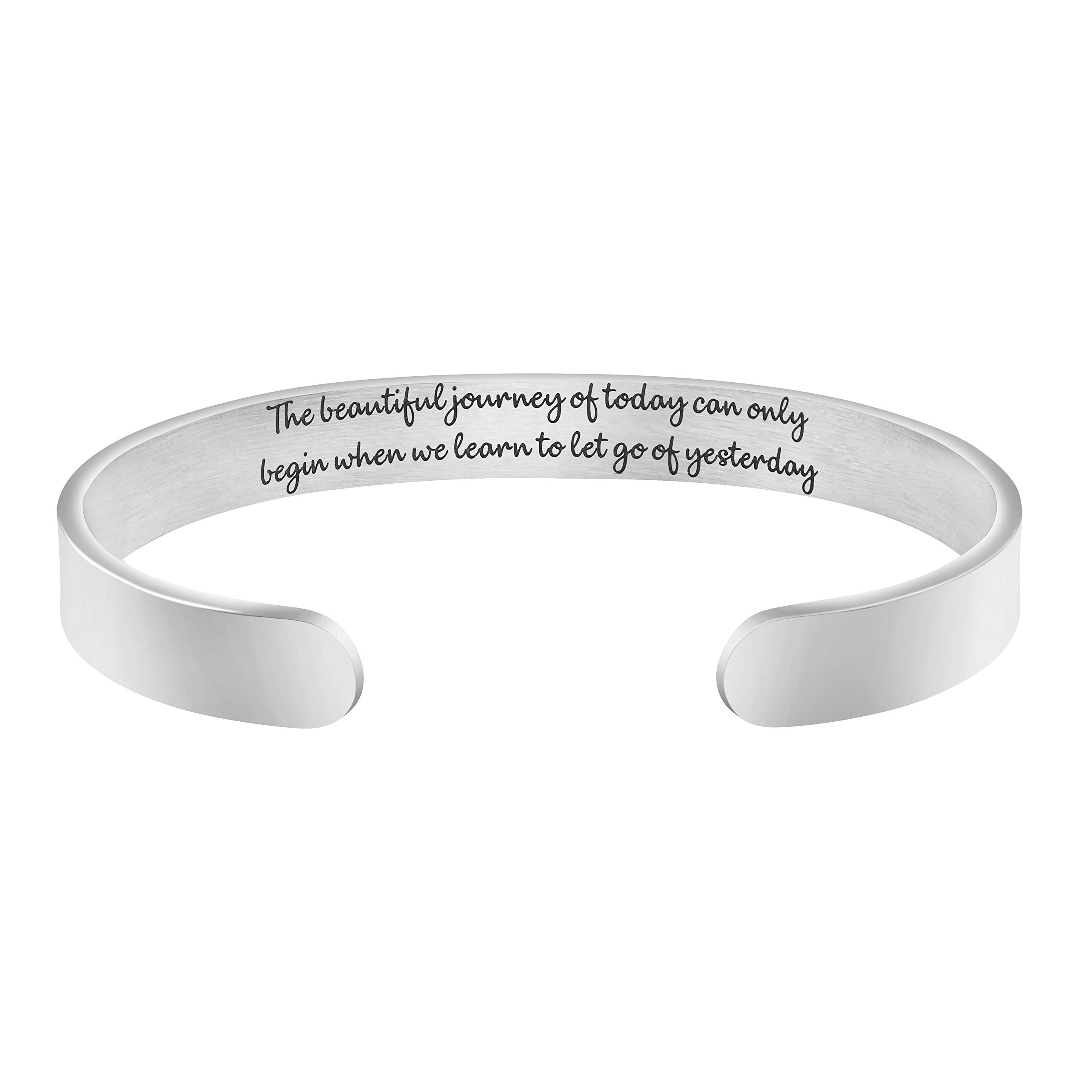 Awegift Inspirational Gift for Her Bravery Courage Inspire Bracelet with Brave Wings She Flies