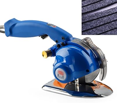 Professional Cloth Cutting Machine, Hand-held Circular Cutting Knife with LED Light, 800-1400RPM 5 Speeds/Memory Function, Cutting Thickness 32mm, for Cloth