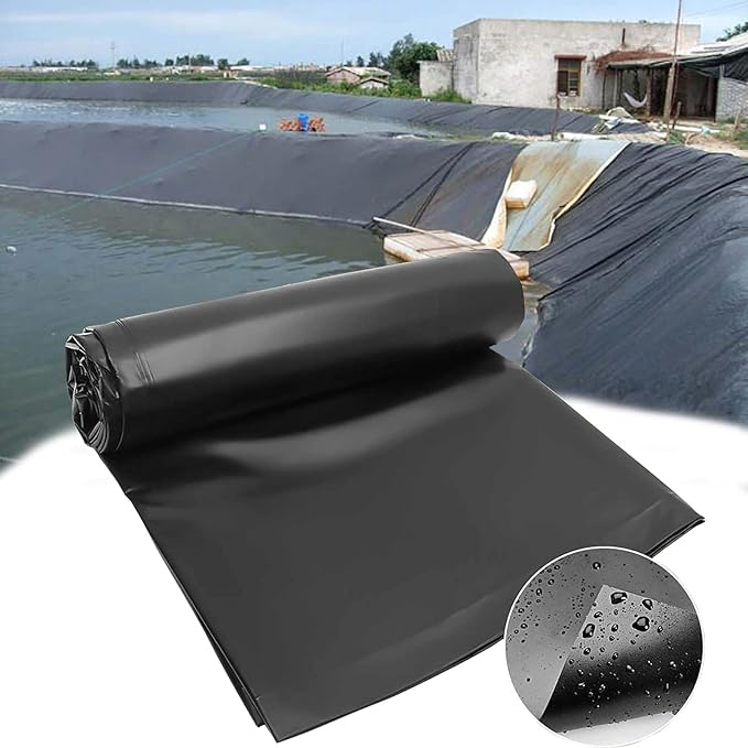 Image HDPE Pond Liner Black Pond Skins Rubber Ponds Liners Geotextile Underlayment For Fish Ponds, Streams Fountains, Water Garden And Landscaping, Drains, Underlayment (Size : 7x10m/23x33ft) Image HDPE Pond Liner Black Pond Skins Rubber Ponds Liners Geotextile Underlayment For Fish Ponds, Streams Fountains, Water Garden And Landscaping, Drains, Underlayment (Size : 7x10m/23x33ft)