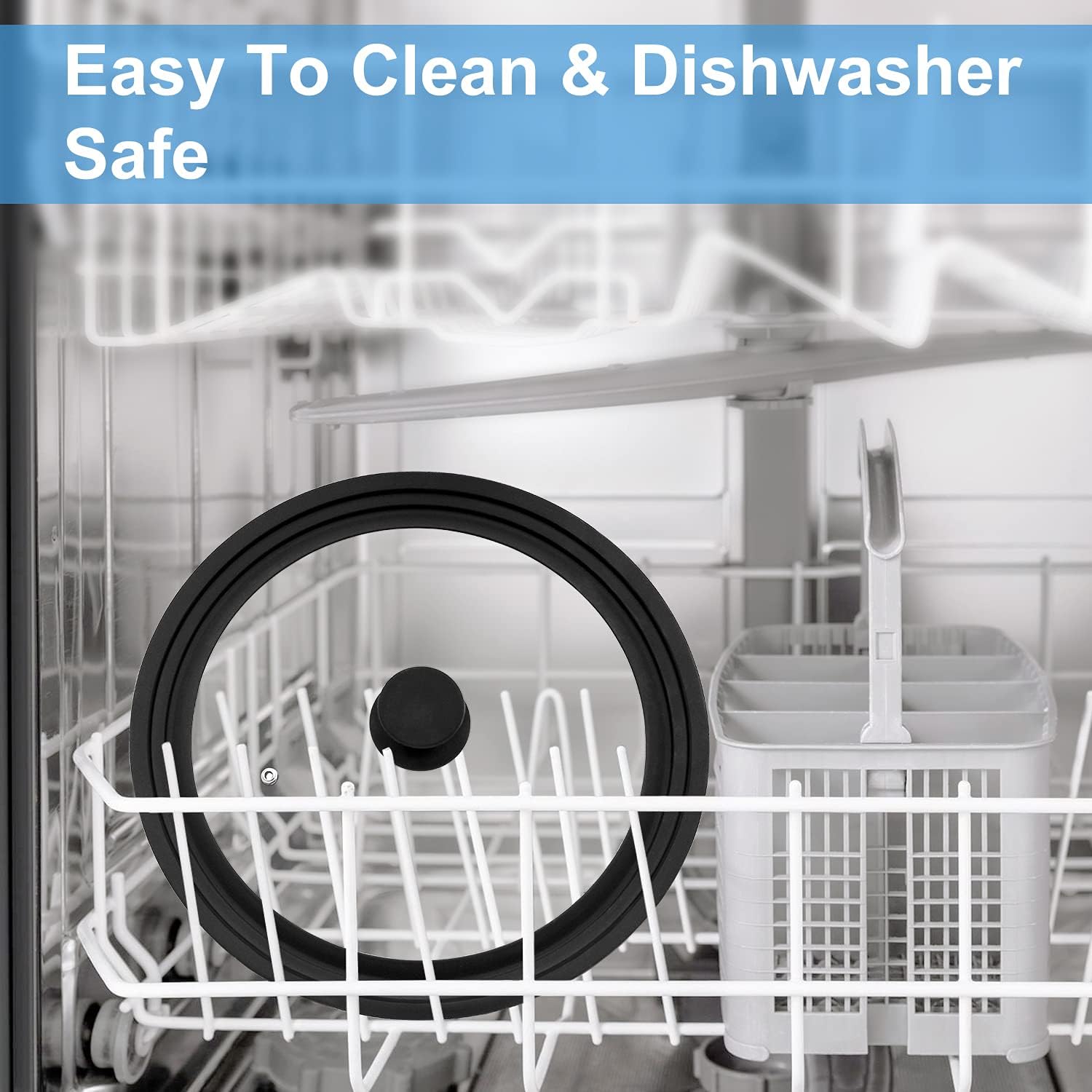 Universal Lid for Pots, Pans and Skillets - Tempered Glass Lid with Heat Resistant Silicone Rim Fits 10" - 12" Diameter Cookware, Replacement Lid for Frying Pan and Cast Iron Skillet(10"11"12"): Home & Kitchen