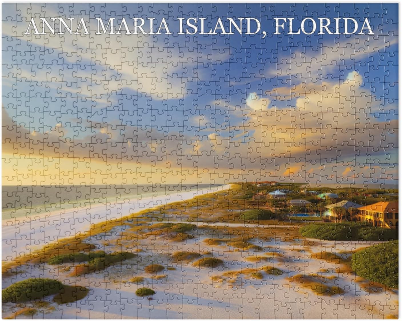 Anna Maria Island Florida Jigsaw Puzzle – 520 Pieces Souvenir Travel Puzzle, Large Scenic Collectible