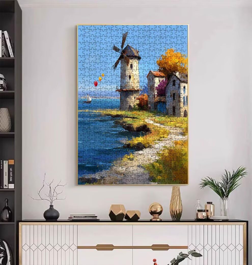 Młyn balonowy, klasyczne puzzle 5000 sztuk dla dorosłych BLQSBGA7-390 | Wyzwanie Zagadki, Gry Logiczne Cała Rodzina, Stres, Wystrój Domu Miłośnicy Puzzle