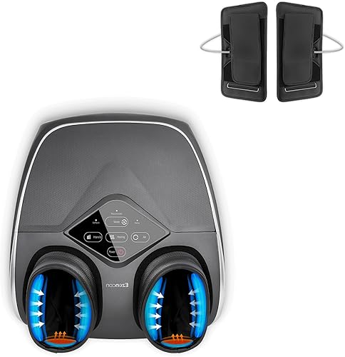 Vista 8 de Shiatsu - Máquina masajeadora de pies con vibración térmica y masaje de pies rodantes para fascitis plantar de tobillos, regalo de relajación