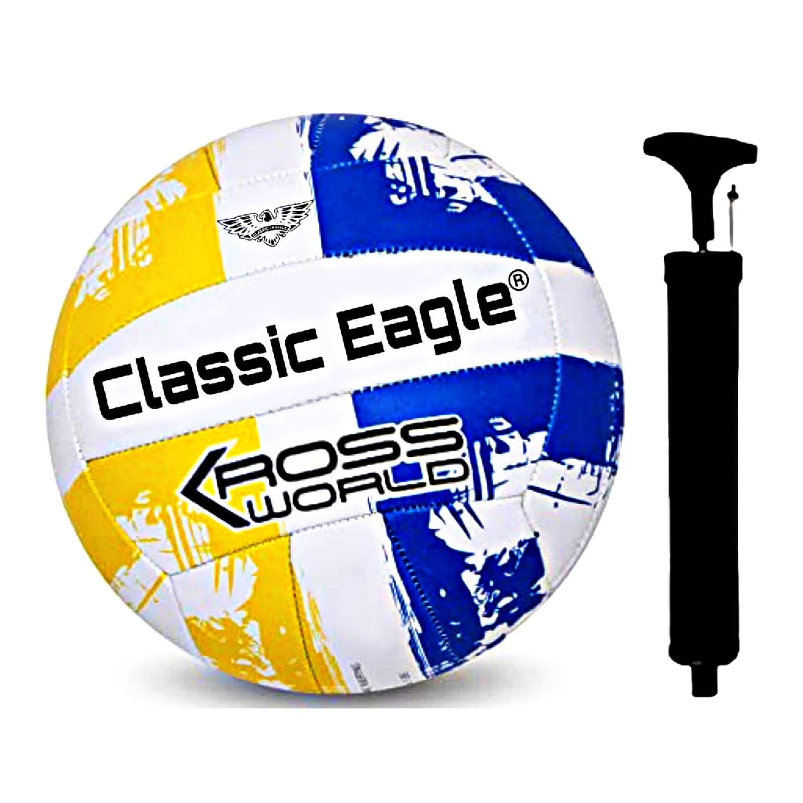 Visha Sports Classic Eagle Volleyball 18 Blue Edition Size -4 Volleyball with Air Pump (Pack of 1) (B0C8J8J8V6) Amazon Price History, Amazon Price Tracker