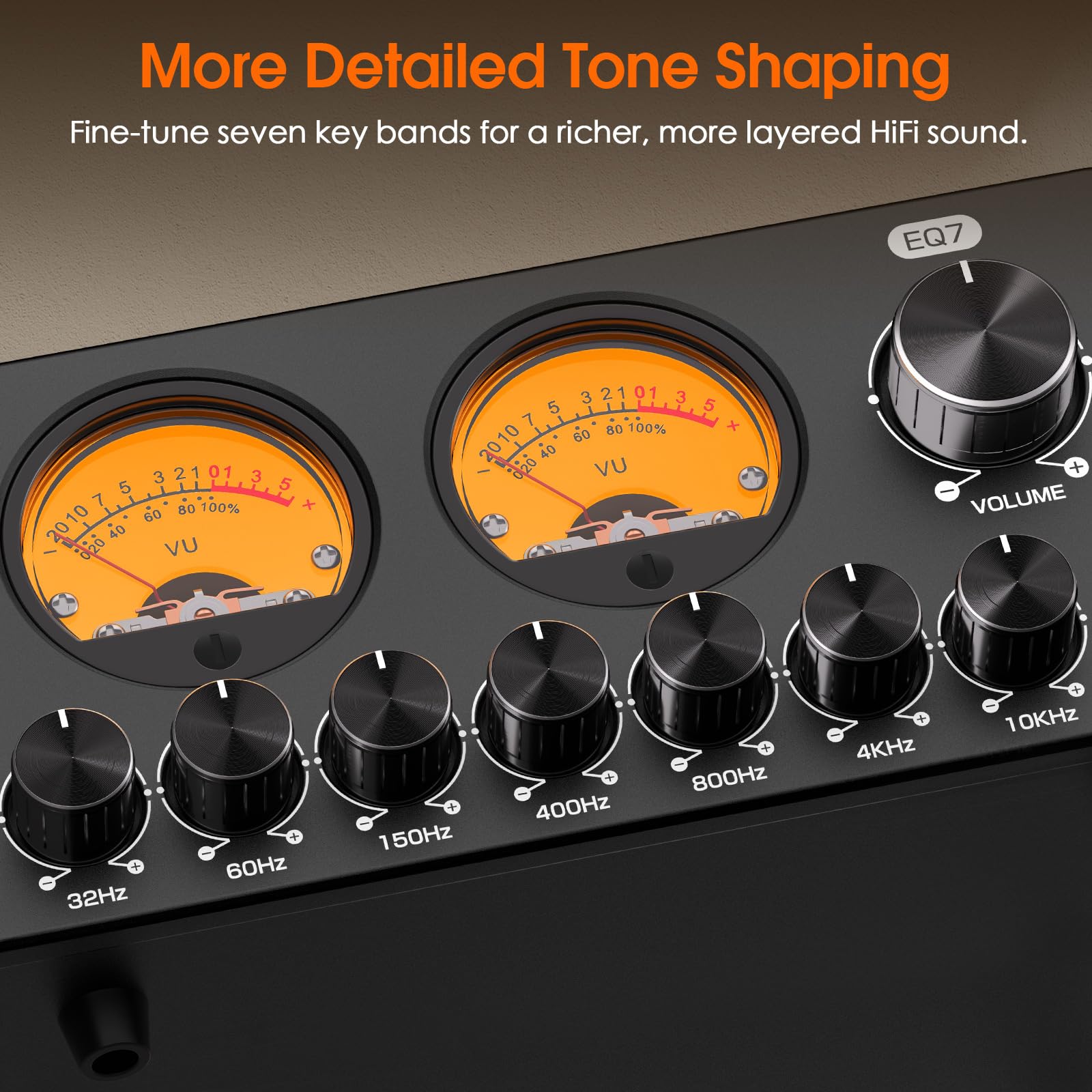 Douk Audio EQ7 7-pasmowy korektor z konwersją RCA na XLR