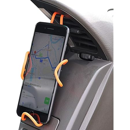 Amazon Co Jp Fle Holder Inova くねくねスマホホルダー スマホスタンド 車載ホルダー Iphone Android オレンジ 車 バイク