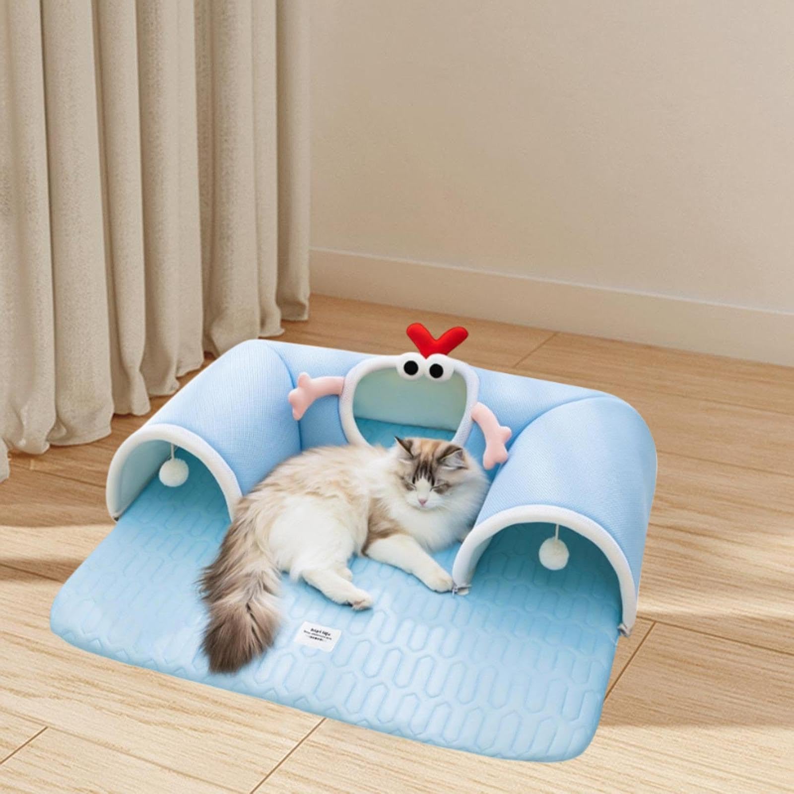 Tunnel Interactif pour Chats et Petits Animaux, avec Tube pour Chatons et Lapins, XL