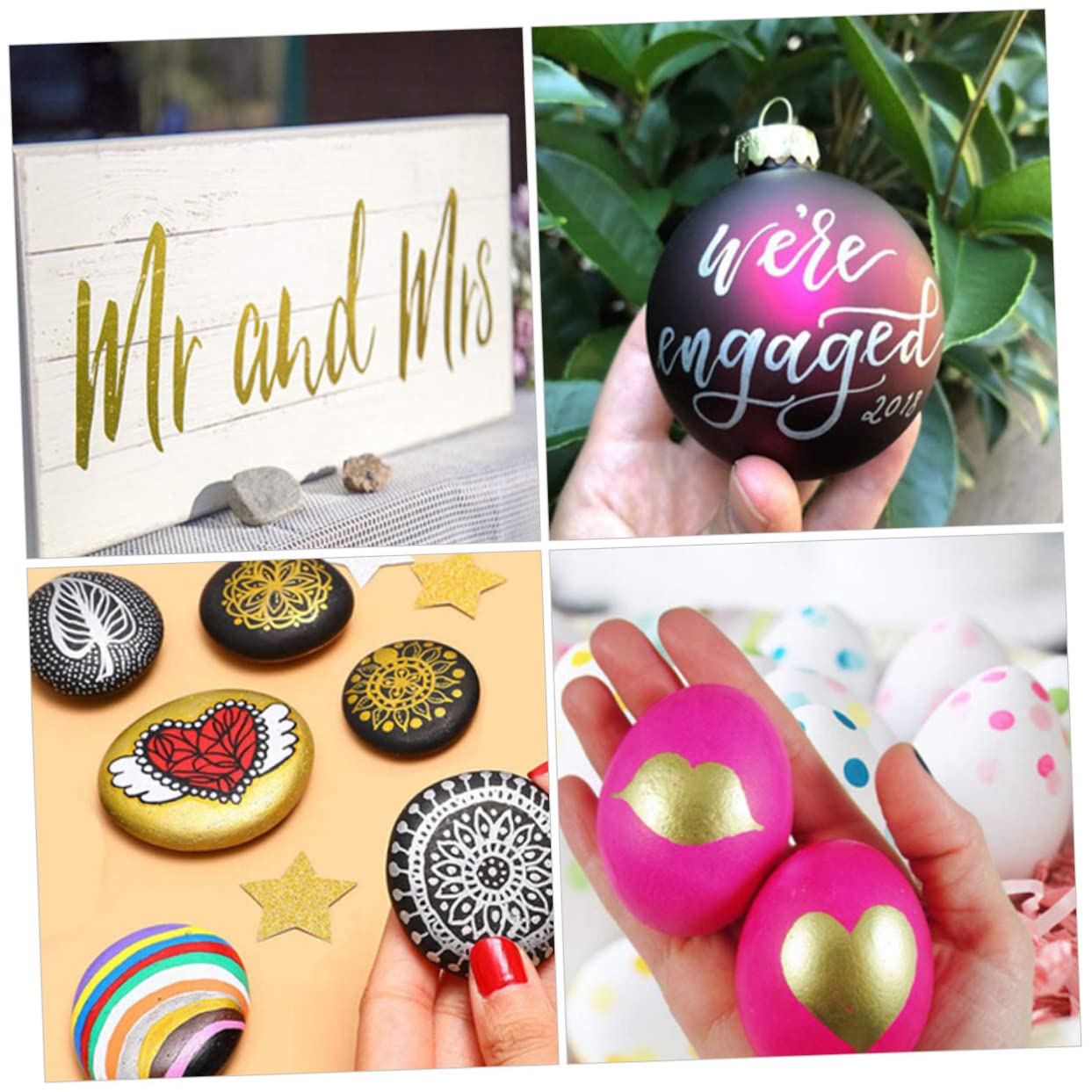 10pezzi Metallici Professionali Per Marcatura Penne Facili Usare Per e Scrapbooking