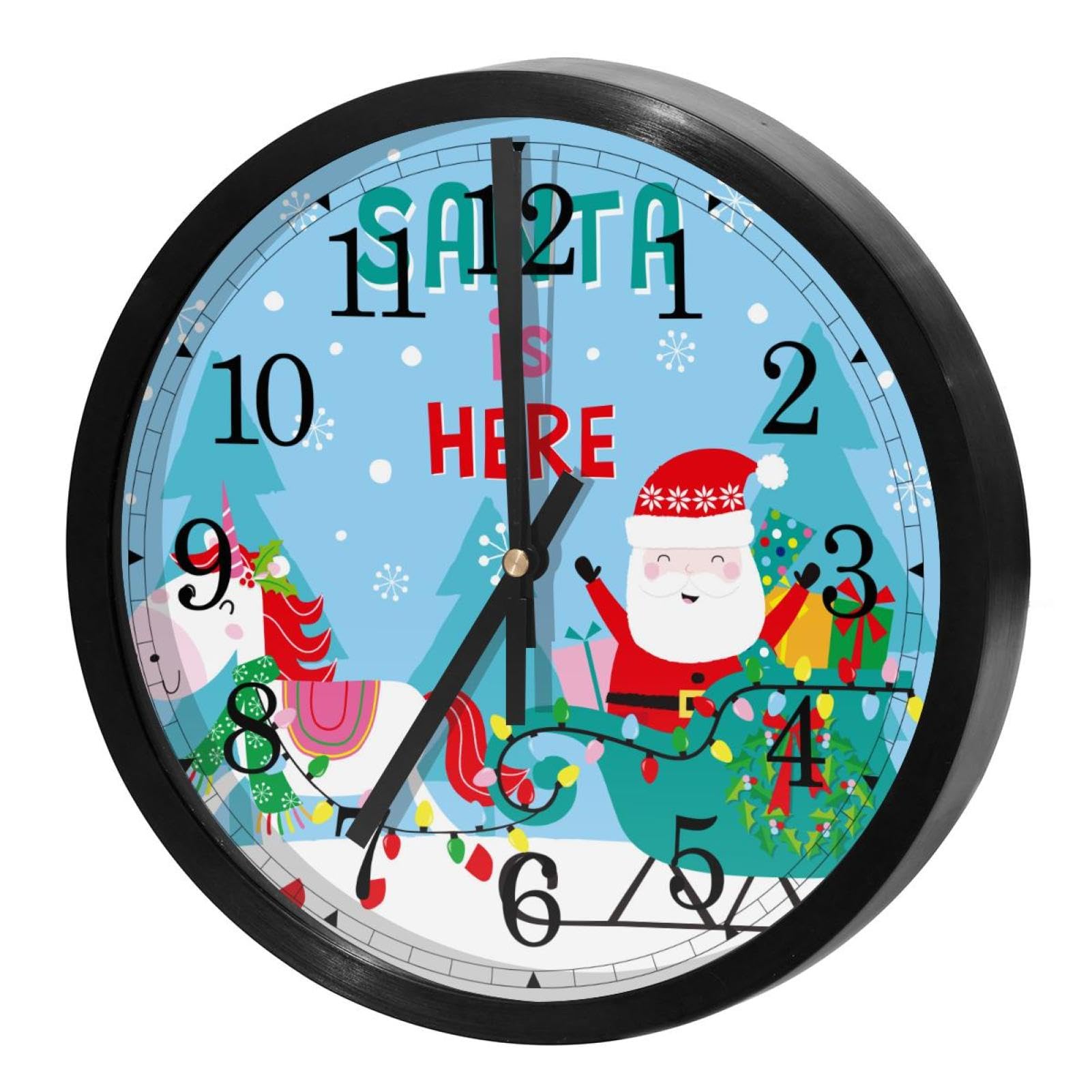 Horloge murale sans tic-tac à piles pour retrouver le sommeil et la concentration à la maison