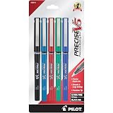 Pilot, Precise V5, Capped Liquid Ink Rolling Ball Pens, Extra Fine Point 0.5 mm, Assorted Colors, Pack of 5 – view 1