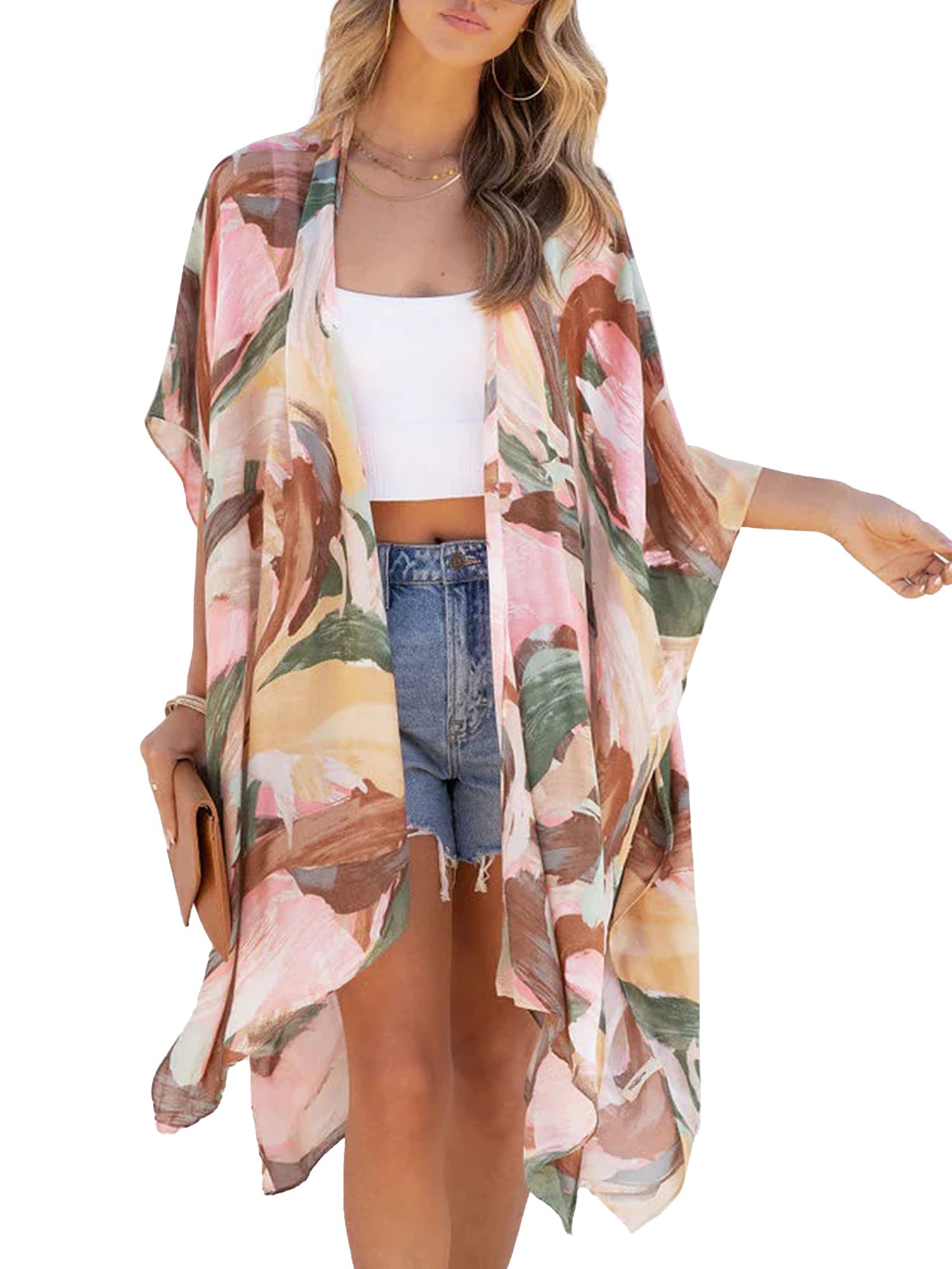 Spicy Sandia Women’s Oversized Boho Kimonos Lightweight Summer Cardigans