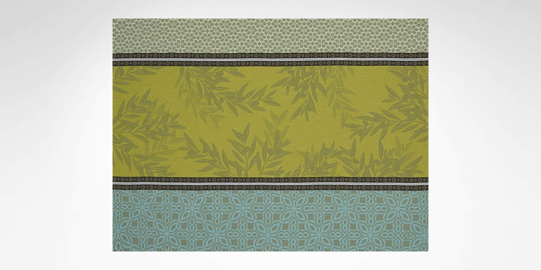 Torchon Jacquard Français Équateur Perroquet - Coton 80x60cm - Fabriqué En France