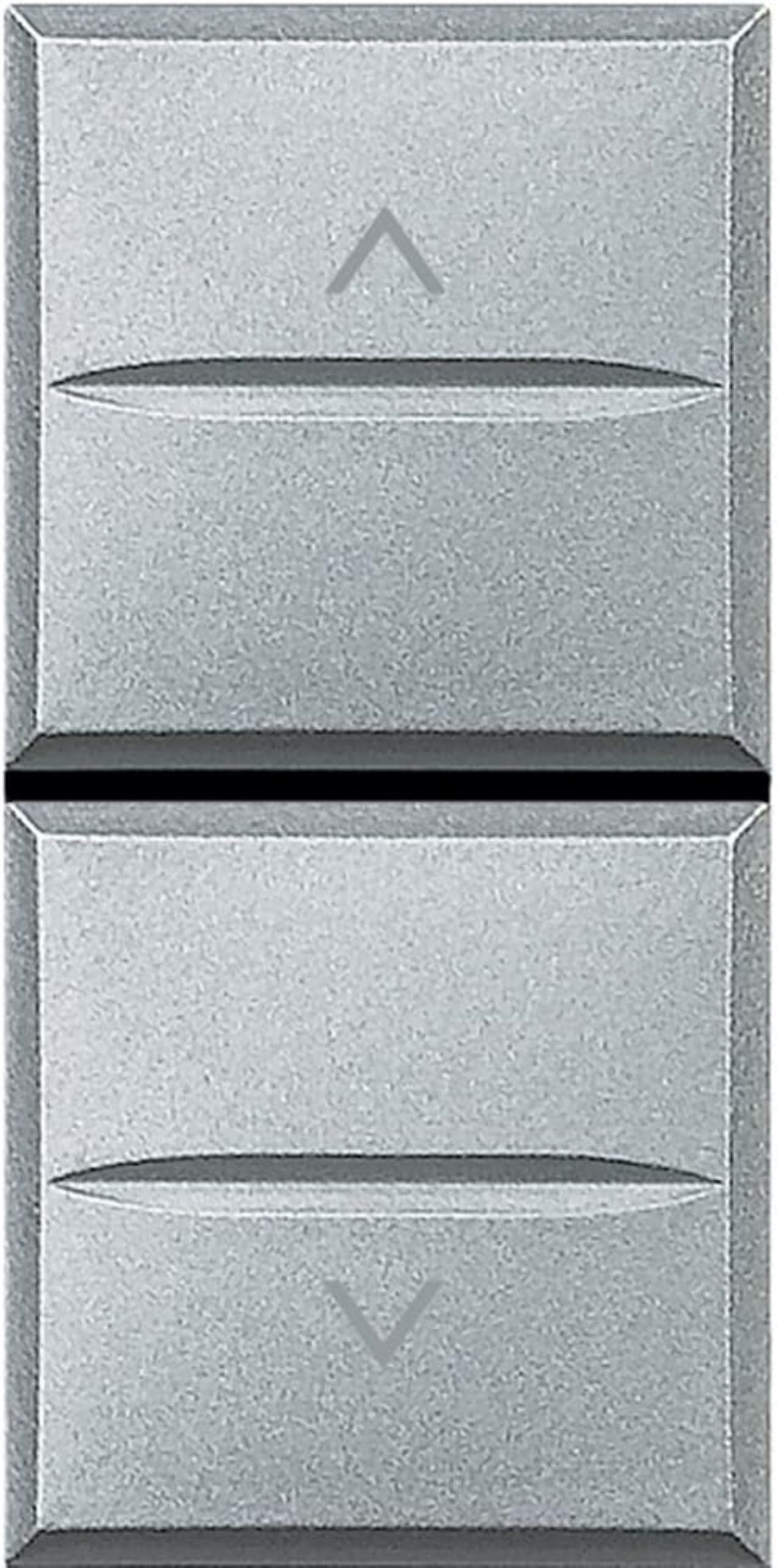 BTicino SHC4037F Axolute 2 Pulsanti NO Interbloccati, Grigio Tech