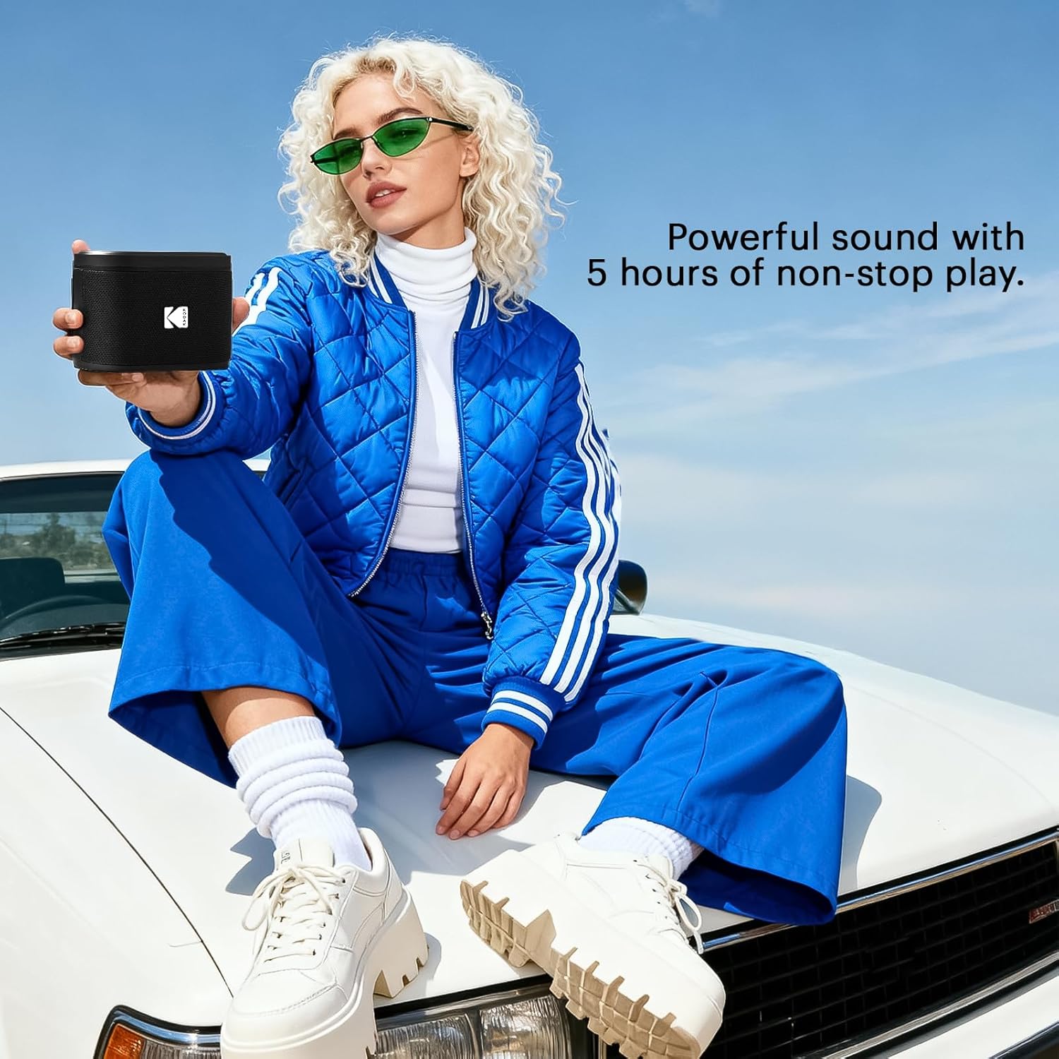 KODAK SOUNDBRIX Magnetic Splittable Bluetooth Speaker Water Resistant Durable & Portable Speaker 5H of Play USB C Wireless Connect Upto 100 Speakers Home Party Travel Speaker Christmas Gifting - Image 2