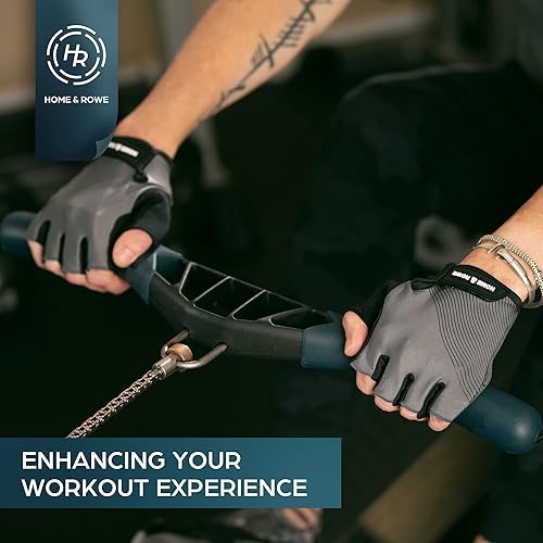 Miniatura 7 de Guantes de remo sin dedos. Guantes de fitness perfectos para máquina de remo, bicicleta estática, levantamiento de pesas, ciclismo, entrenamiento,