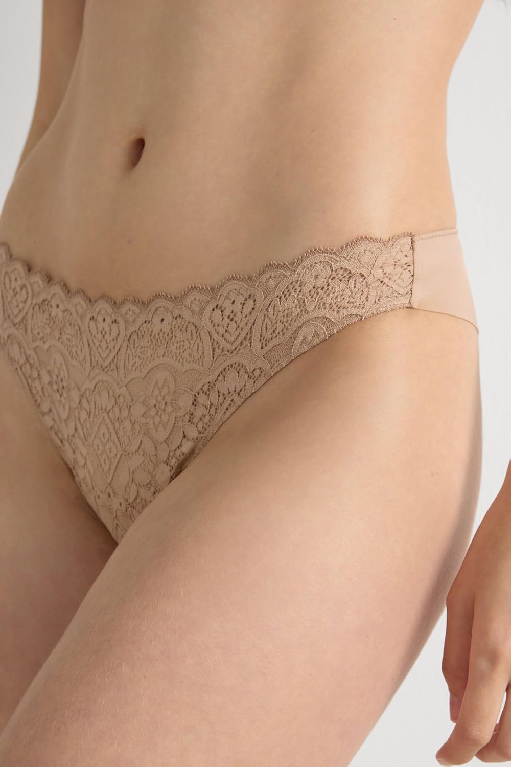 Intimissimi Woman's Microfiber Lace Brazilian - Image 4