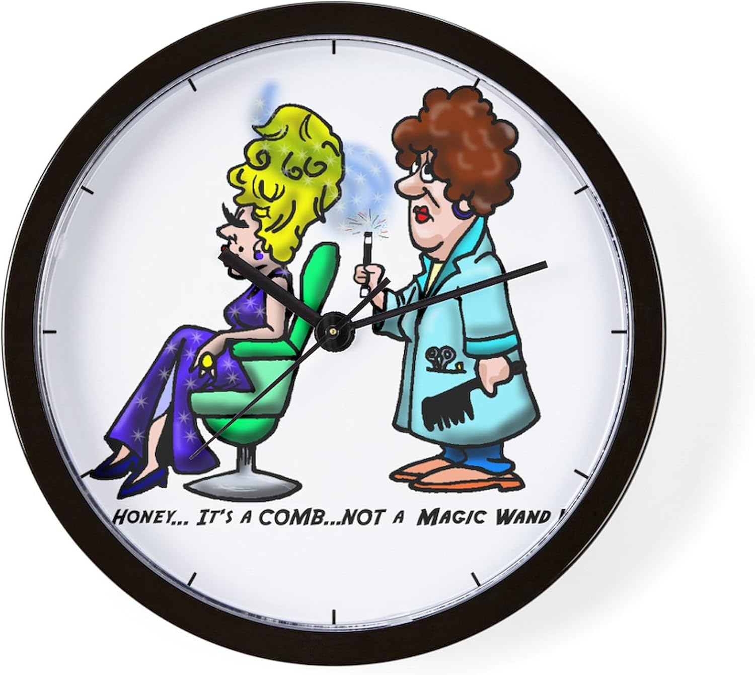 CafePress Magic Wand 10" Wall Clock for Livingroom, Kitchen, or Office