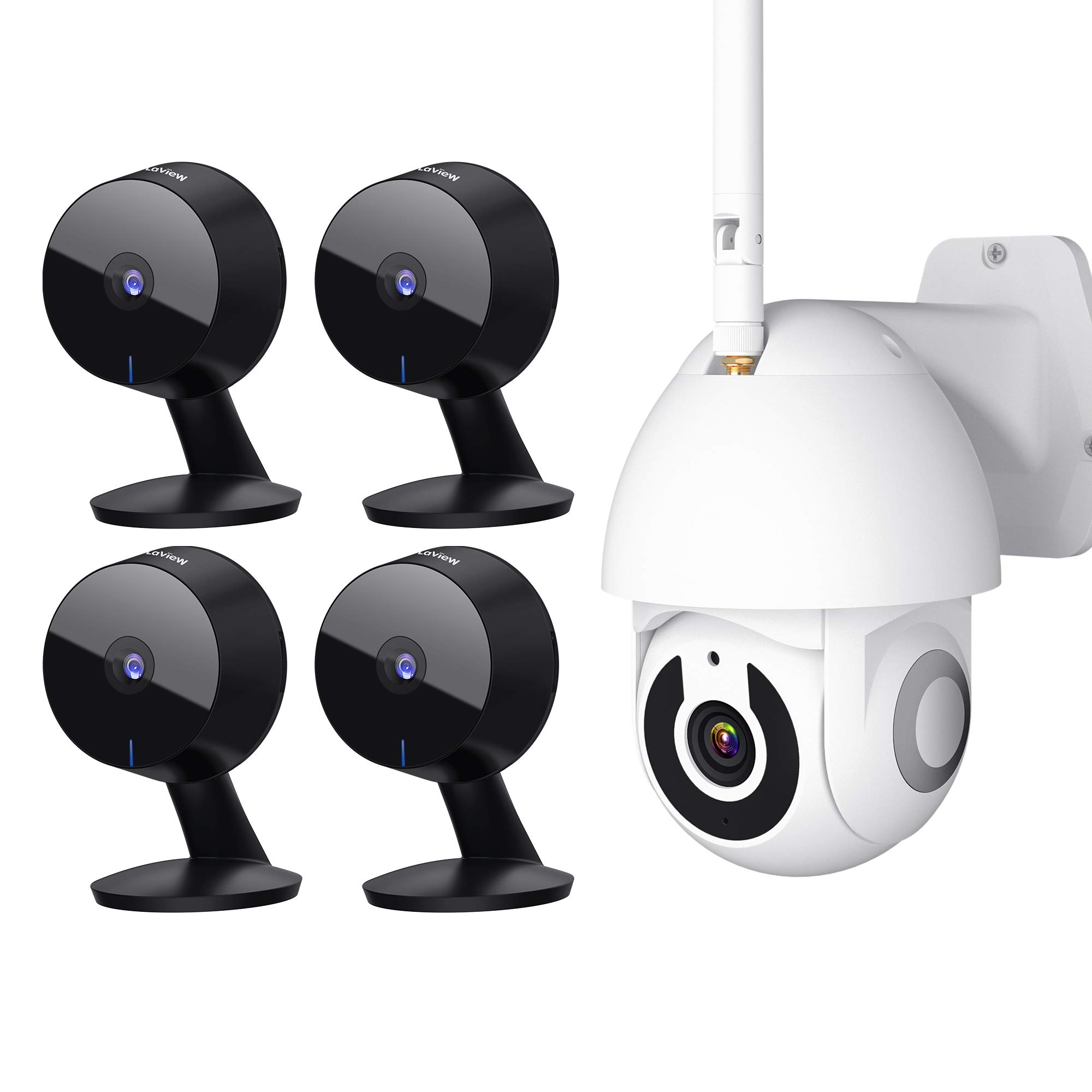 LaView Security Camera Outdoor,1080P HD WiFi Home Security Cameras with  Pan/Tilt 360 View,Night Vision,2-Way Audio,IP65,Motion Detection Activity