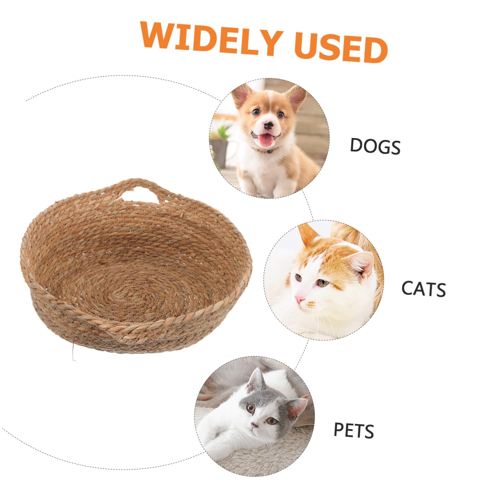 Sosoport Cama para De Tejida para Gatos Transpirable Diseño para Interior y Exterior Accesorio para Dormir y