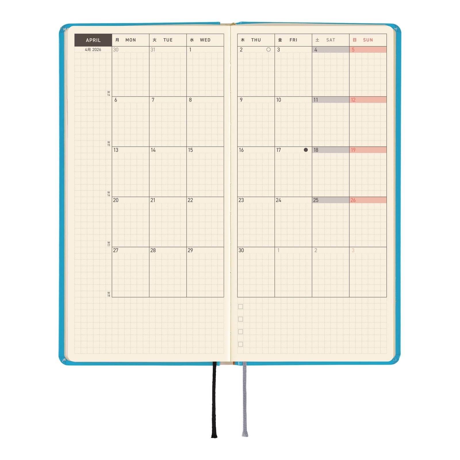 Hobonichi Techo 2026 Weeks – Virginia Lee Burton: The Little House (inglés, alto y delgado, inicio de enero)
