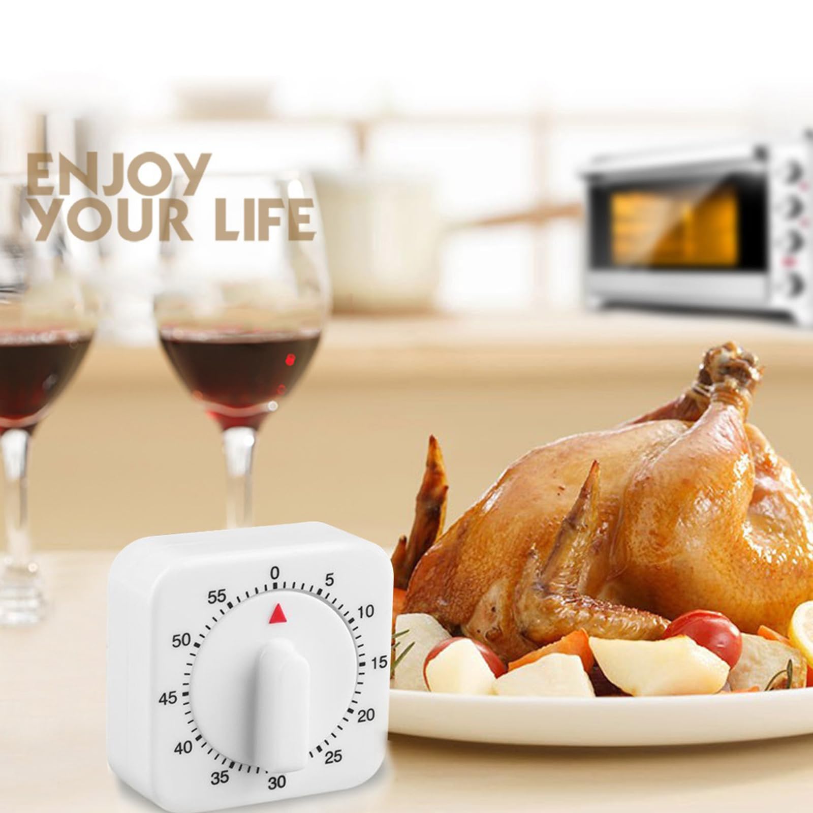 Timer Da Cucina, Timer Da 60 Minuti Con Allarme Forte, Contaminuti