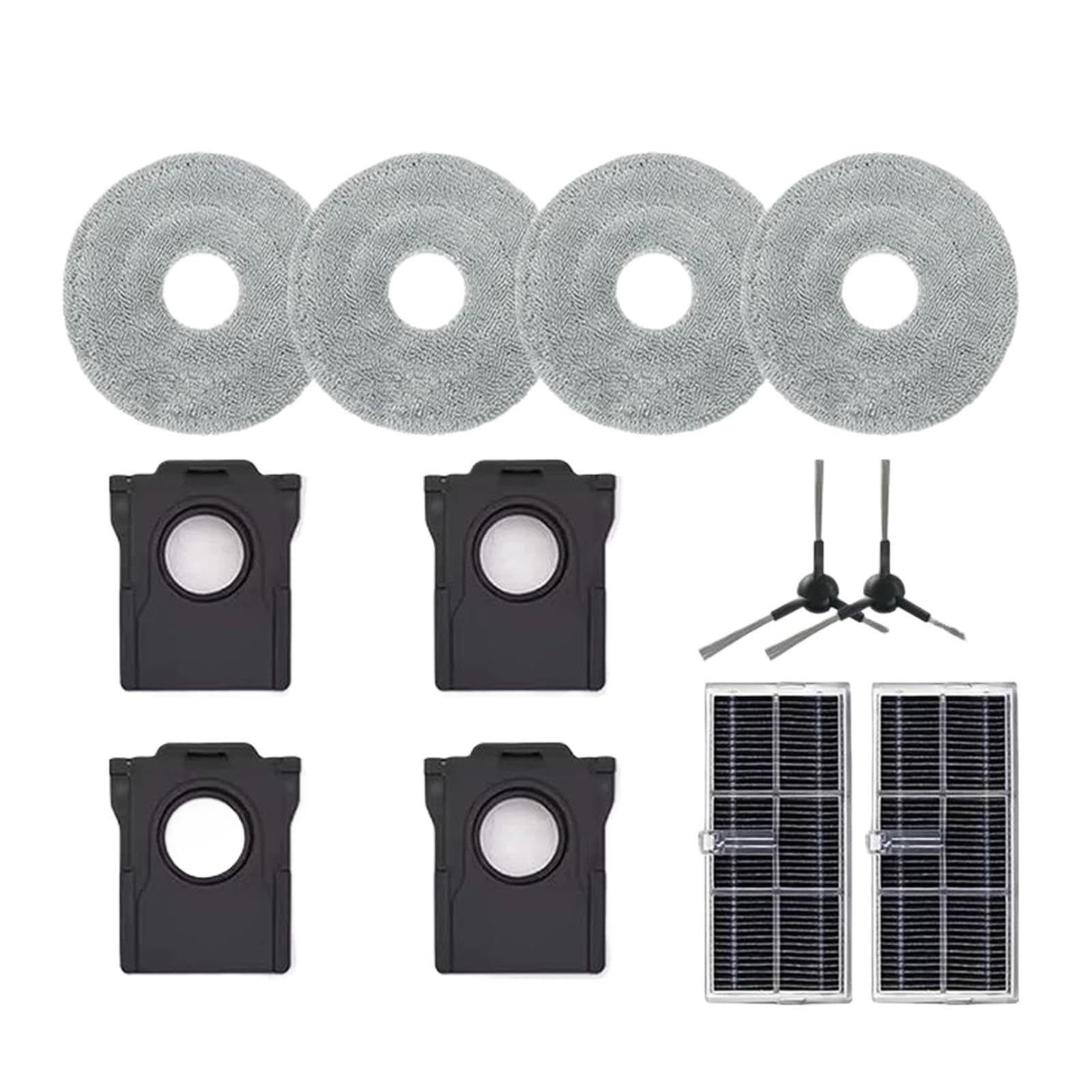 Compatible With X30 Ultra Pro Vacuum Cleaner HEPA Filter Side Brush Mop Pad Dust Bag