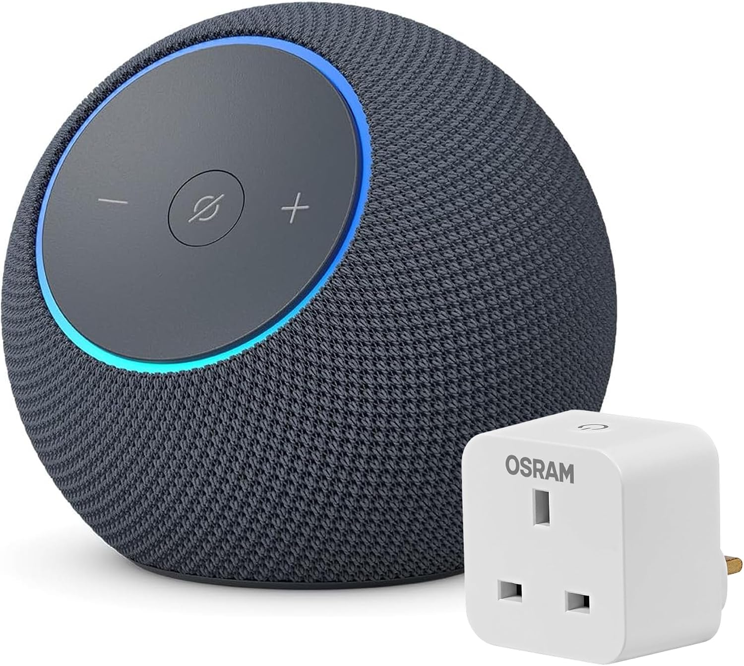Amazon Echo Dot Max newest gen + OSRAM SMART+ Indoor Plug UK, with Alexa+ Early Access