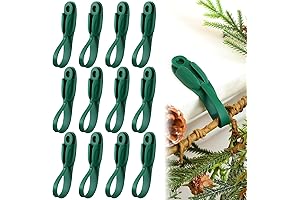 24 Reusable Silicone Christmas Garland Ties for Mantle Stairways Banisters