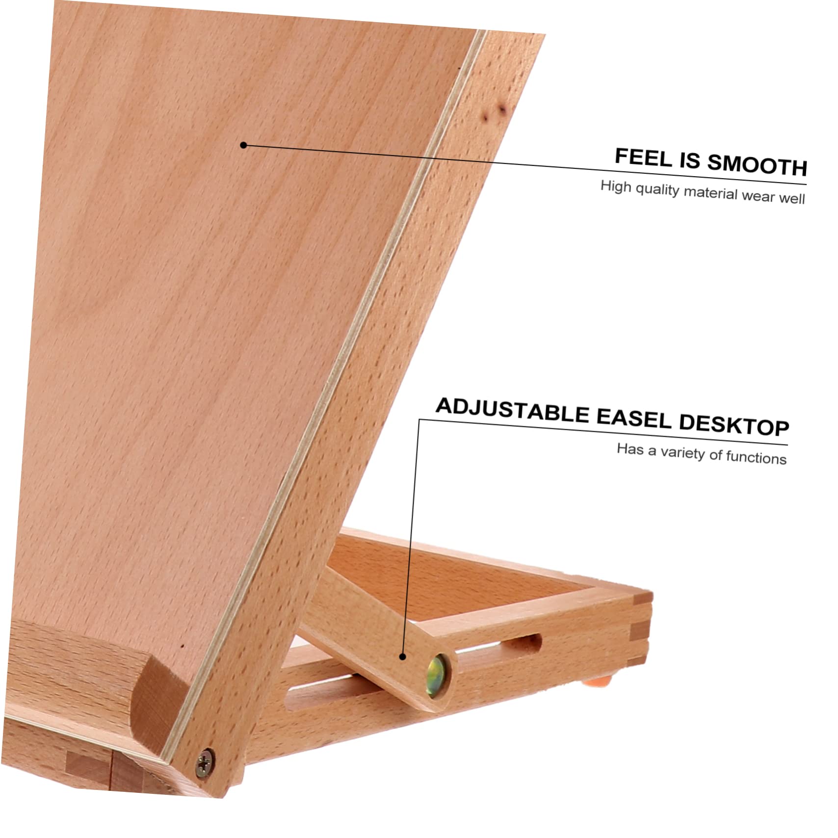 Verstellbare Holz Staffelei für Schreibtisch Klappbarer Tisch Zeichentisch Faltbare Künstler Staffelei für Kinder und Profis Ergonomisch für Malen und Skizzieren