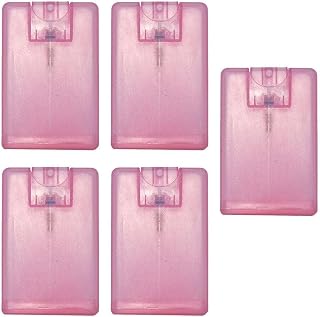5Pcs Pink 20ml/ 0.67oz Card Type Spray Bottles Refillable Perfume Atomizer Container Portable Fine Mist Spray Bottle Travel Bottle Refillable Cosmetic Spray Bottles for Women, Refillable Containers