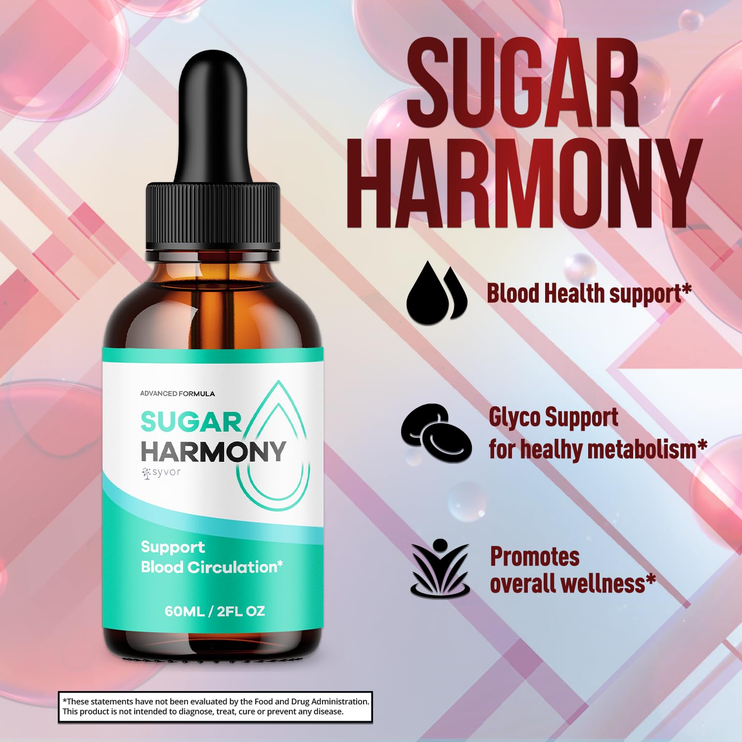 Amazon.com: Sugar Harmony Drops, Official SugarHarmony Liquid Drops with All Natural Ingredients, Advanced Formula Support Supplement with Maximum Strength Premium Vitamins for Women and Men (30 Servings) : Health & Household
